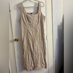 Old Navy Beige Sleeveless Dress